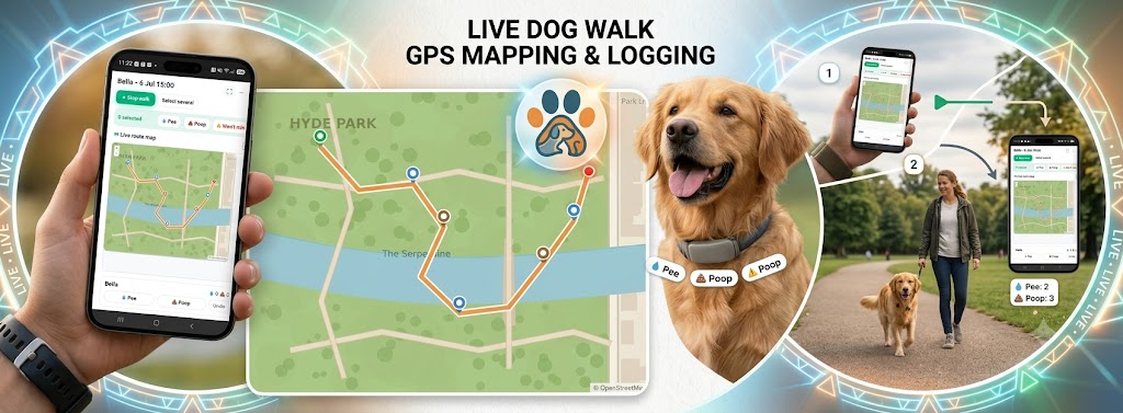 Software for dog walkers screenshot